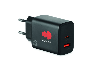 Logotrade promotional giveaway picture of: EU 2-pole wall adapter/charger