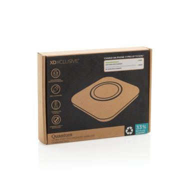 Logo trade promotional merchandise picture of: Quantum ultra-fast 25W magnetic wireless charging pad