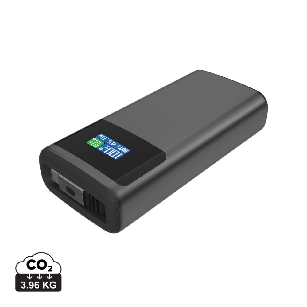 Logotrade promotional items photo of: Quantum RCS ultra-fast PD45W 10.000mAh powerbank with screen
