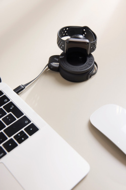 Logotrade promotional merchandise photo of: VINGA Baltimore RCS 2-in-1 Wireless 15W Travel Charger