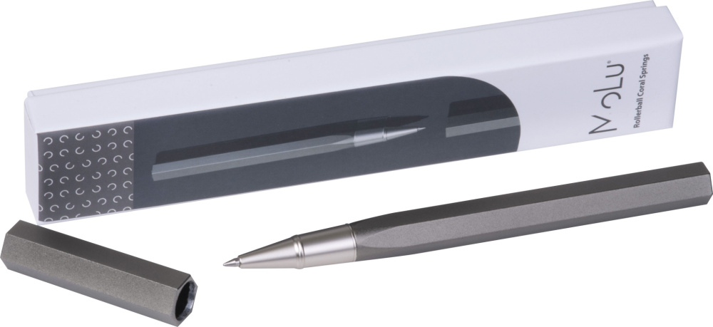 Logo trade promotional merchandise photo of: Rollerball pen Coral Springs MoLu