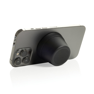 Logotrade promotional product picture of: Nivio RCS recycled aluminum magnetic 5W Speaker