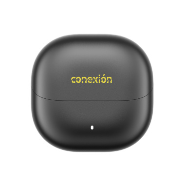 Logo trade promotional products image of: Urban Vitamin Santa Clara RCS plastic ENC earbuds