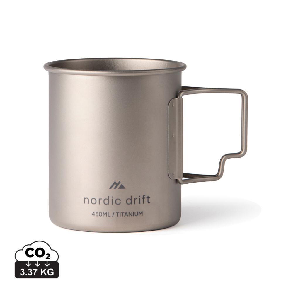 Logo trade promotional items image of: Nordic Drift Trail Ultra Light Titanium 450ml Cup