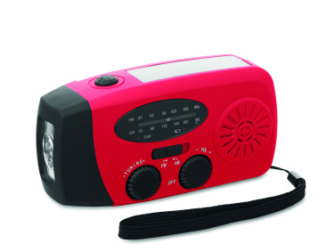 Logotrade promotional gift picture of: Portable radio SOS with LED torch