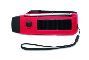Logo trade promotional products image of: Portable radio SOS with LED torch