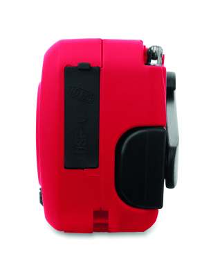 Logo trade promotional merchandise image of: Portable radio SOS with LED torch