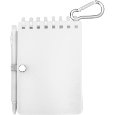 Logo trade promotional merchandise picture of: Lig Mini recycled outdoor soft cover notebook and ballpoint pen set (black ink)