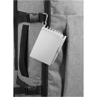 Logo trade promotional products picture of: Lig Mini recycled outdoor soft cover notebook and ballpoint pen set (black ink)