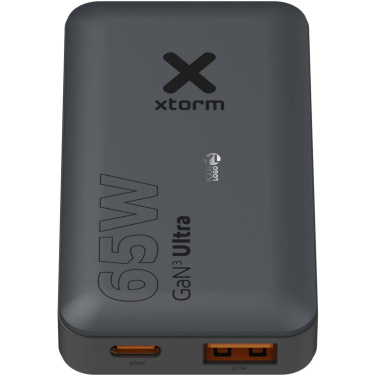 Logo trade promotional item photo of: Xtorm 65W fast travel charger with cable and travel case set