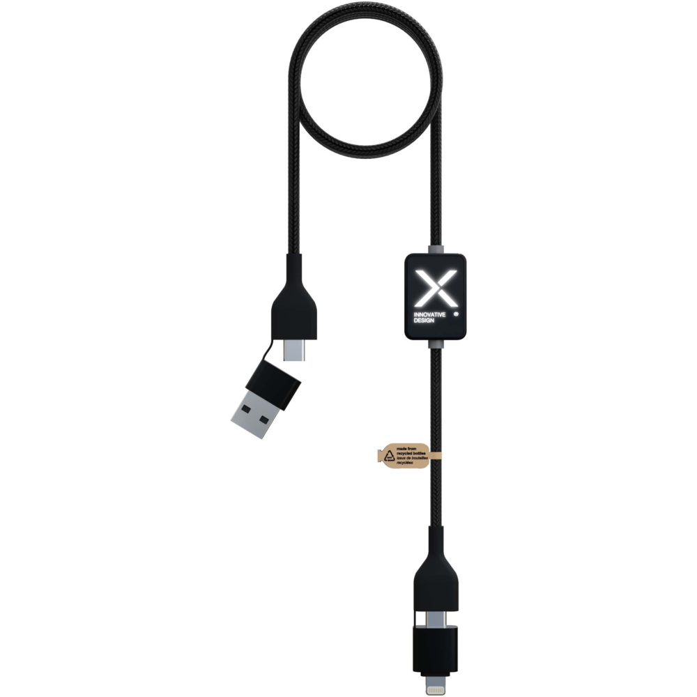 Logotrade promotional products photo of: SCX.design C32 60W switch charging cable with light-up logo