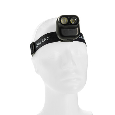 Logotrade promotional merchandise picture of: Gear X RCS rPlastic head torch with motion sensor