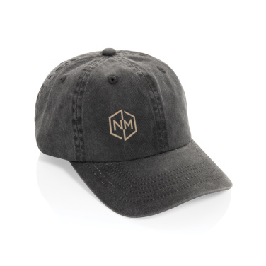 Logo trade corporate gift photo of: BEAU AWARE™ Washed 6 panel 270gsm cotton twill cap