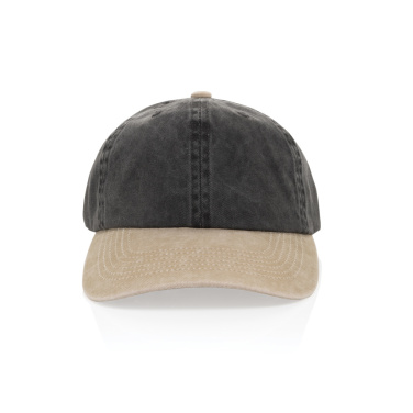 Logotrade advertising product image of: BEAU AWARE™ Washed 6 panel 270gsm cotton twill two tone cap