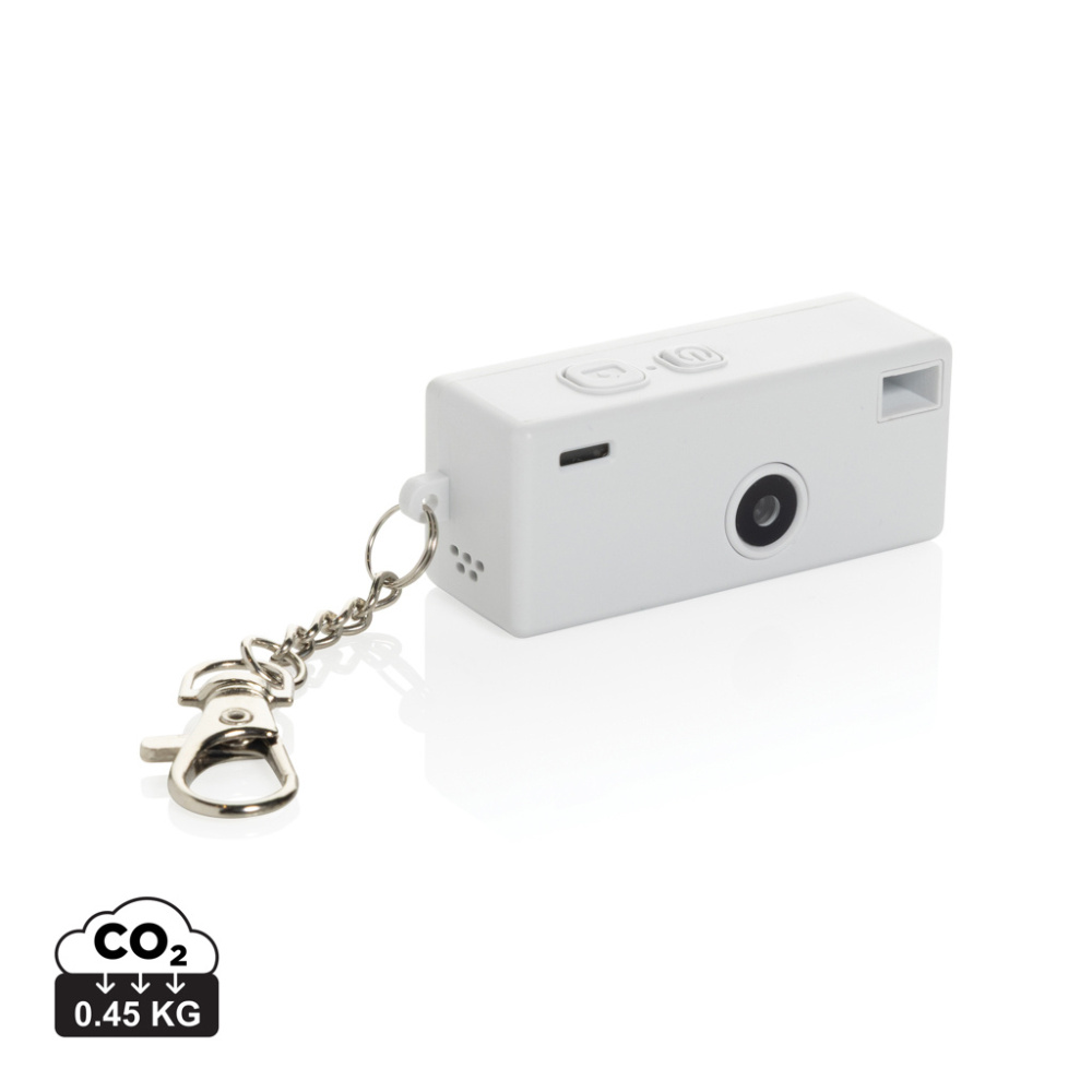 Logotrade promotional item image of: Cliq it RCS recycled Keychain Camera