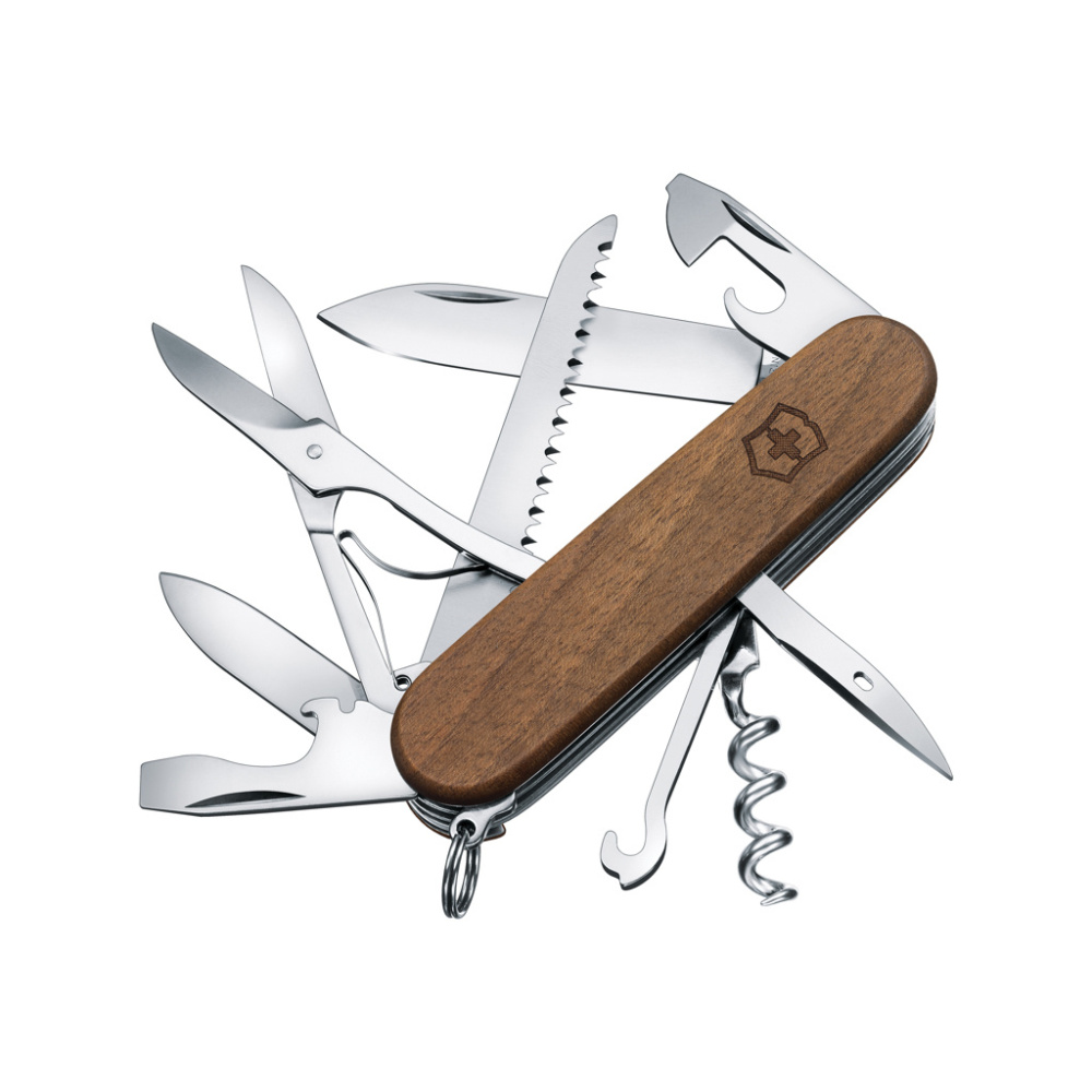 Logotrade promotional item image of: VICTORINOX Pocket Knife Huntsman Wood 13 functions