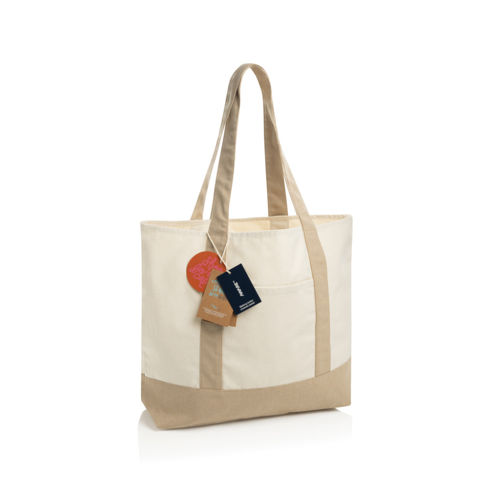 Logotrade advertising products photo of: SHOP LOCAL AWARE™ recycled cotton 350gsm Tote bag