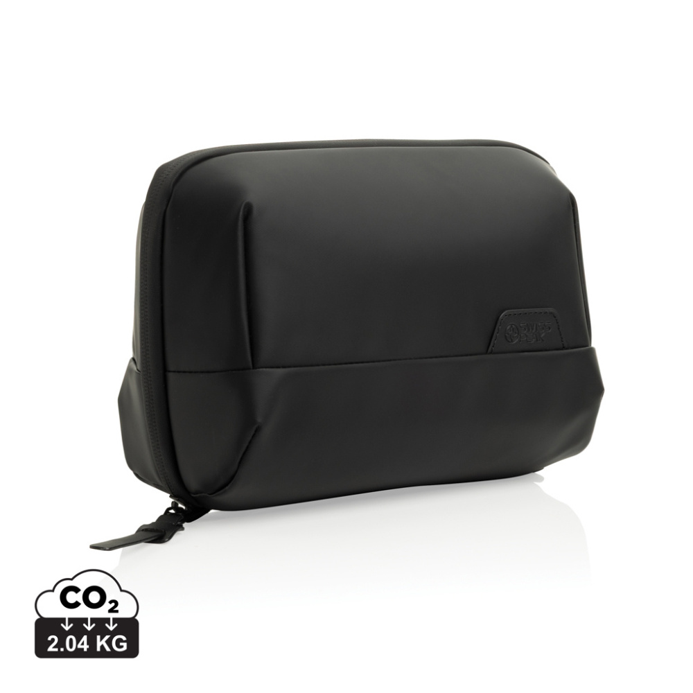 Logo trade promotional gift photo of: Swiss Peak OSLO RCS Foldable Toiletry Pouch