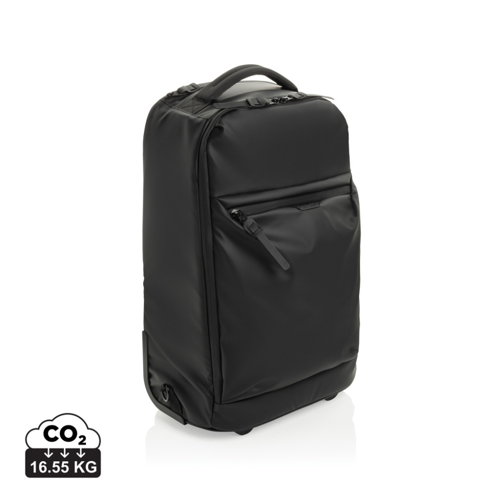 Logotrade promotional item picture of: Swiss Peak OSLO RCS Wheeled Duffel backpack
