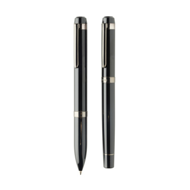 Logotrade business gift image of: Swiss peak OSLO recycled stainless steel deluxe pen set