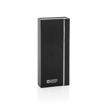 Logo trade promotional merchandise image of: Swiss peak OSLO recycled stainless steel deluxe pen set