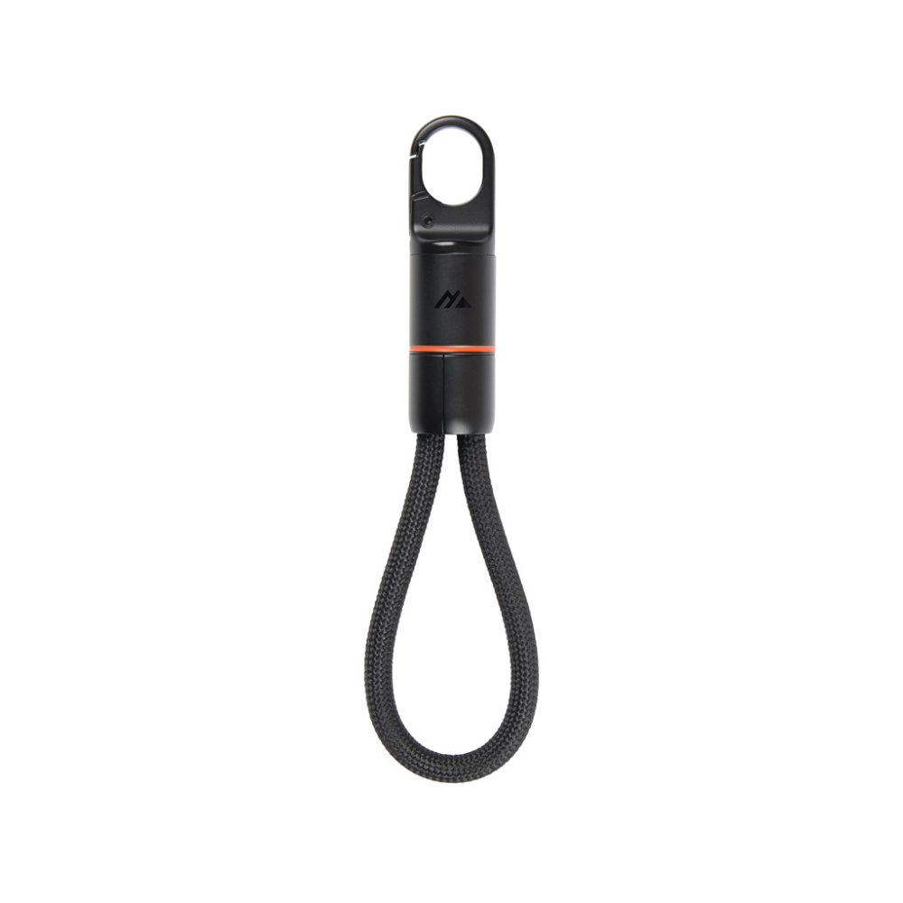 Logo trade promotional gifts image of: Nordic Drift Everest USB-C 60W fast charging carabiner cable