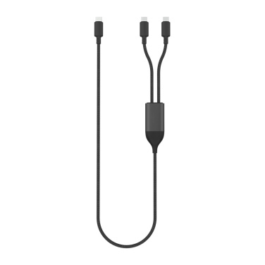 Logo trade promotional giveaways picture of: Terra 100W RCS Dual USB C output cable