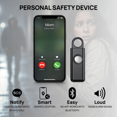 Logotrade corporate gifts photo of: Safio RCS re-chargeable emergency alarm with SOS function