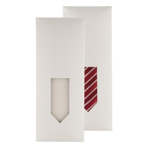 Logotrade ärikingituse foto: Kartongist pakend lipsule, valge