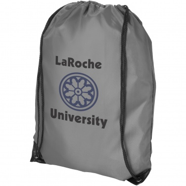 Logotrade ärikingituse foto: Oriole stiilne seljakott-sussikott, tumehall