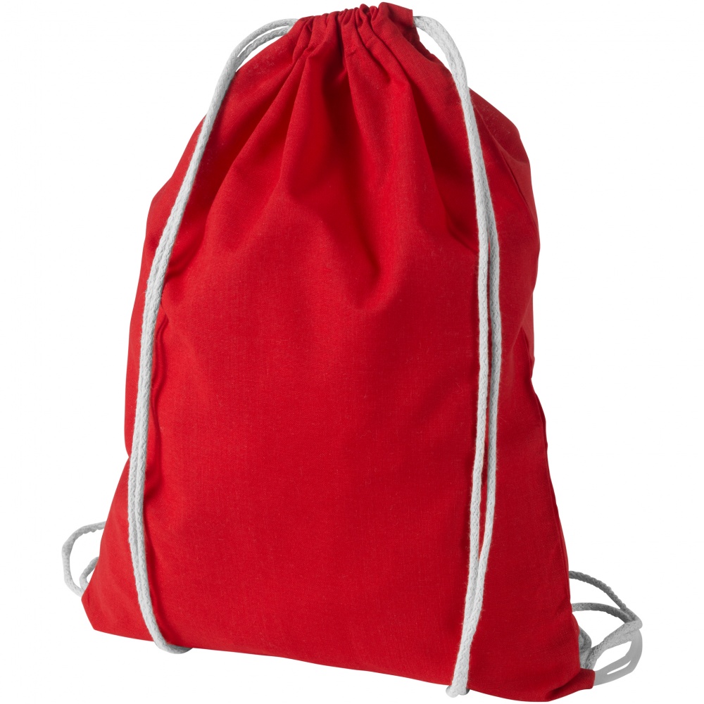 Logo trade meene pilt: Oregon puuvillane premium seljakott, punane