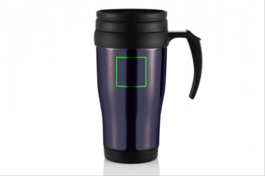 Logo trade reklaamtooted foto: Stainless steel mug, purple blue