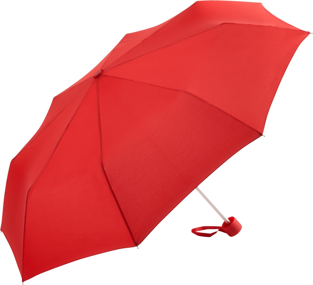 Logotrade meene foto: Väike vihmavari tuulekindel Alu mini, 5008, punane