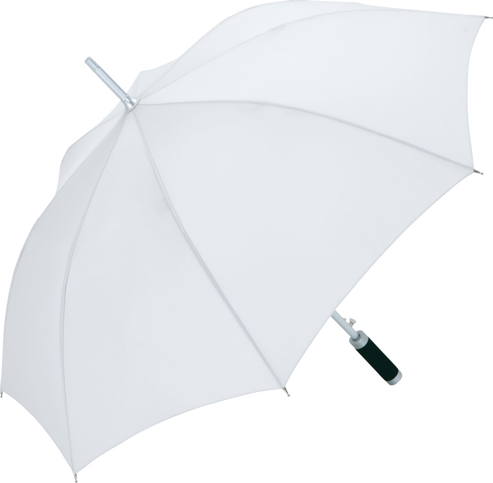 Logotrade ärikingi foto: Mustusthülgava kattega Windmatic vihmavari, valge