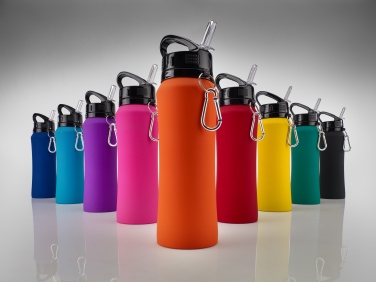 Logotrade ärikingid pilt: Colorissimo puutel pehme joogipudel, 700 ml, tumesinine