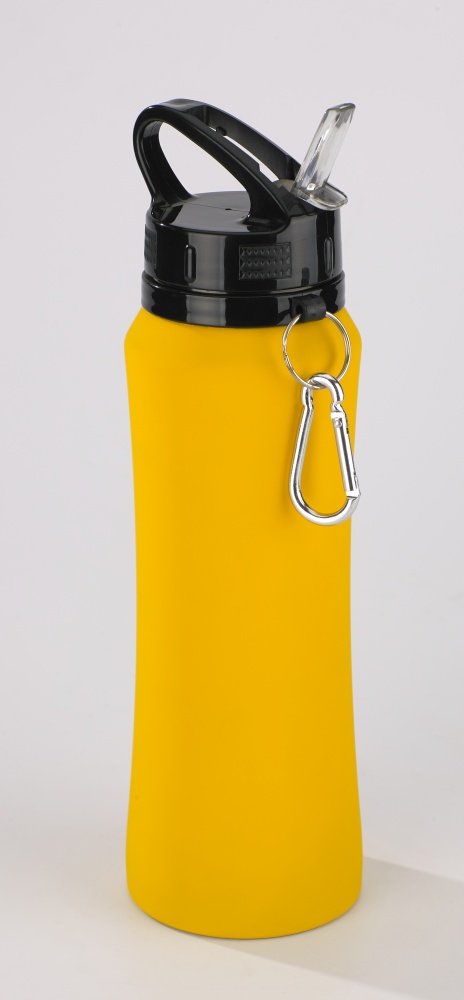 Logo trade reklaamkingitused foto: Colorissimo puutel pehme joogipudel, 700 ml, kollane