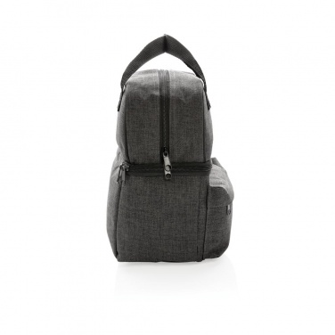 Logotrade meene foto: Firmakingitus: Cooler bag with 2 insulated compartments, anthracite
