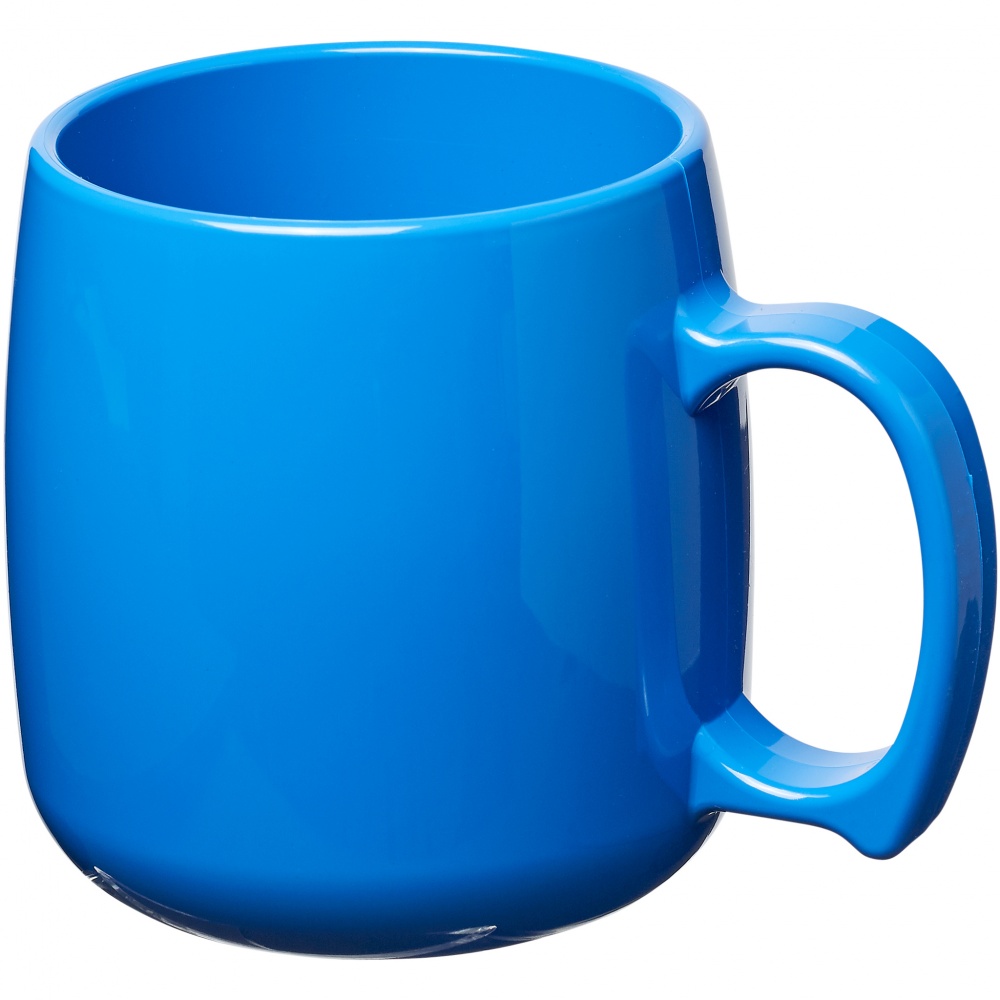 Logo trade firmakingid foto: Plastikust mugav kohvikruus Classic, sinine