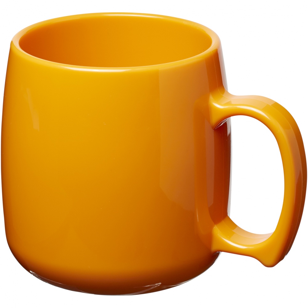 Logo trade meened foto: Plastikust mugav kohvikruus Classic, oranž