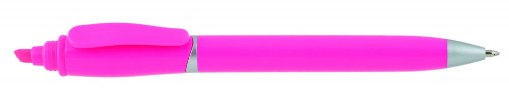 Logotrade ärikingid pilt: Plastikpastapliiats markeriga 2-ühes GUARDA, roosa