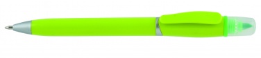Logotrade firmakingi foto: Plastikpastapliiats markeriga 2-ühes GUARDA, roheline
