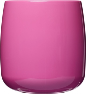 Logo trade ärikingi pilt: Plastikust mugav kohvikruus Classic, roosa