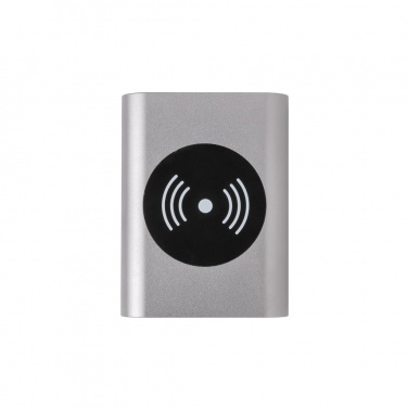 Logotrade ärikingituse foto: Reklaamtoode: Aluminium 5.000 mAh Wireless 5W Pocket Powerbank, grey