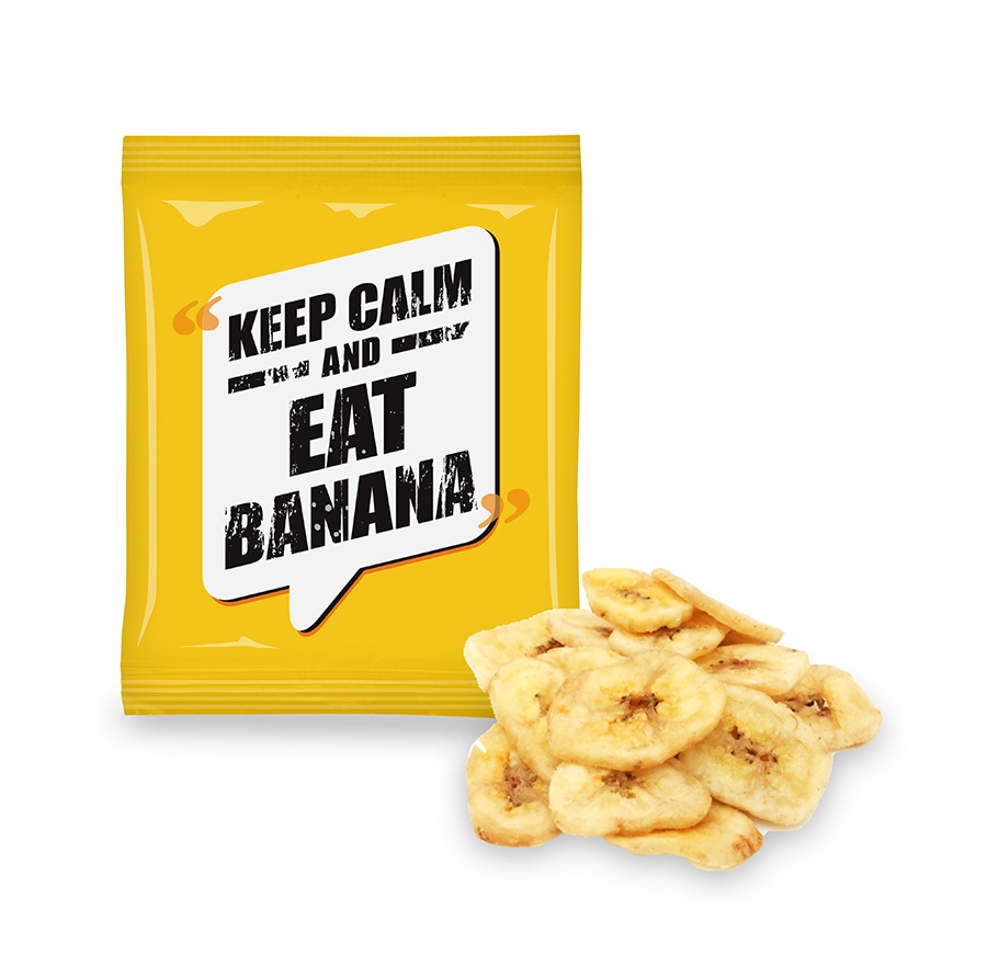 Logotrade reklaamkingituse foto: Banaanitšipsid