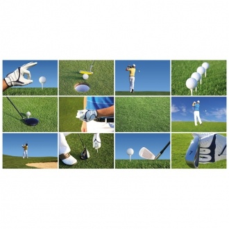 Logotrade firmakingi foto: Golfipallide komplekt, valge