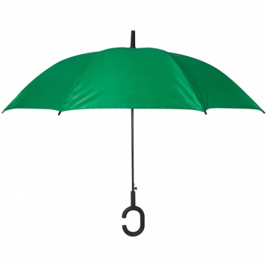 Logotrade meene foto: Vihmavari "Käed-vabad", roheline