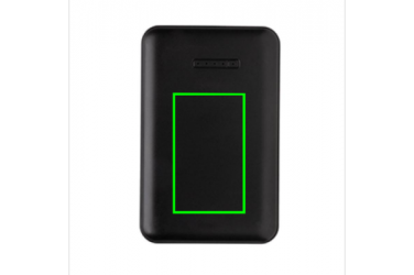 Logotrade ärikingituse foto: Reklaamtoode: 5.000 mAh wireless charging pocket powerbank, black