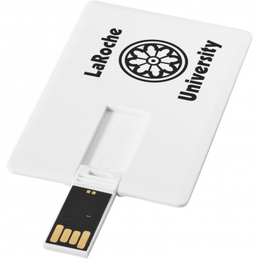 Logo trade ärikingituse pilt: Õhuke kaardikujuline 4GB USB-mälupulk