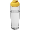 H2O Active® Tempo 700 ml keeratava kaanega spordipudel, Läbipaistev / Kollane