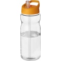 H2O Active® Base 650 ml tilaga kaanega spordipudel, Läbipaistev / oranž